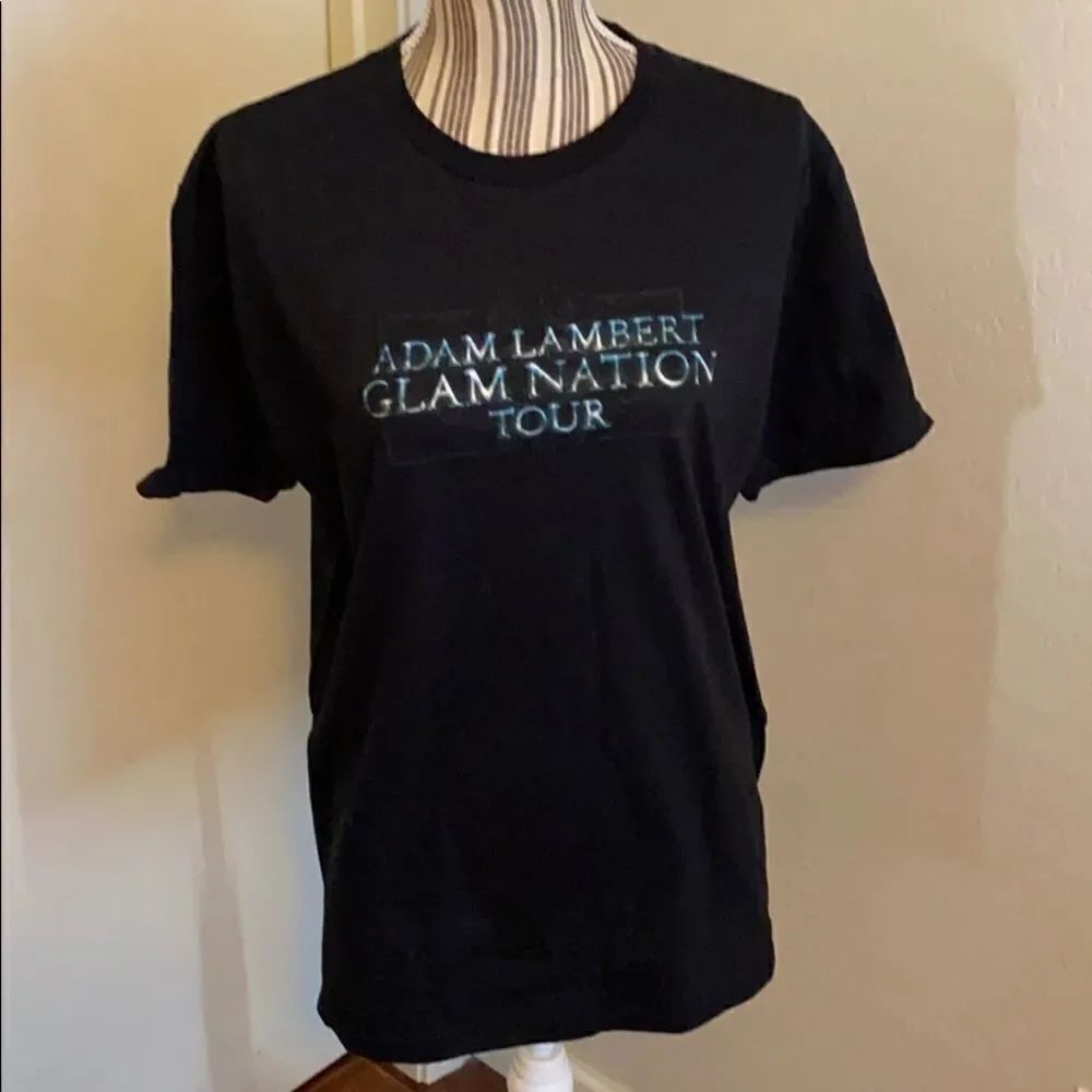 Y2K Adam Lambert Music Glam Nation 2010 Tour Shirt Concert Festival 2000’s